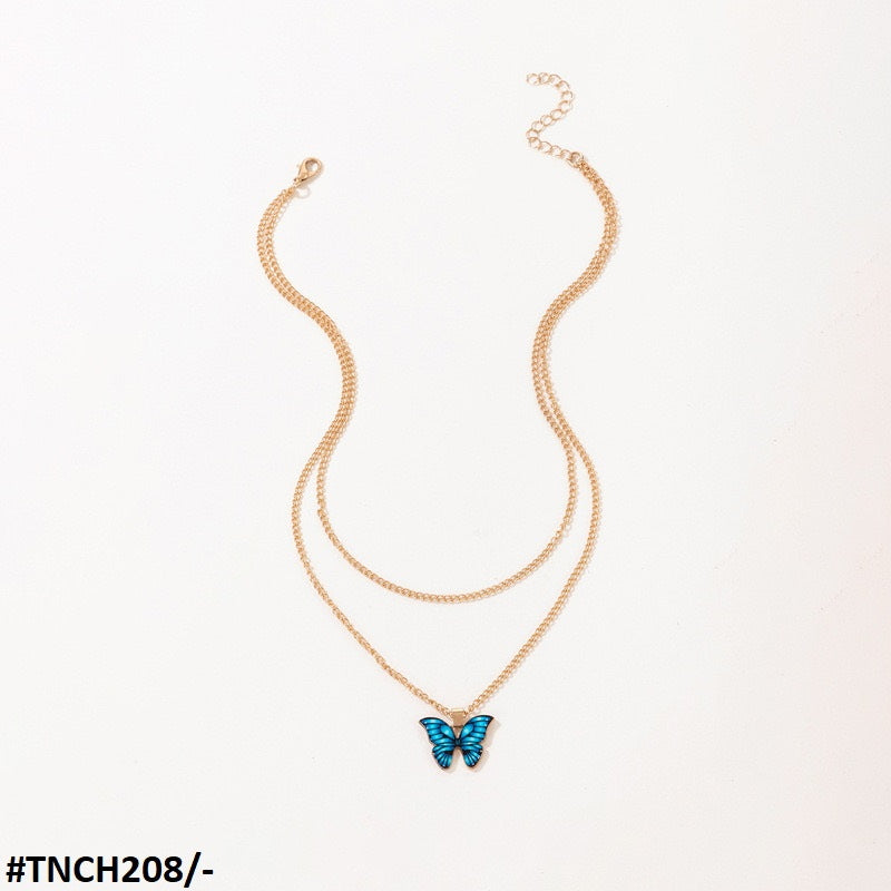 TNCH208 YYE Butterfly Painted Necklace - TNCH