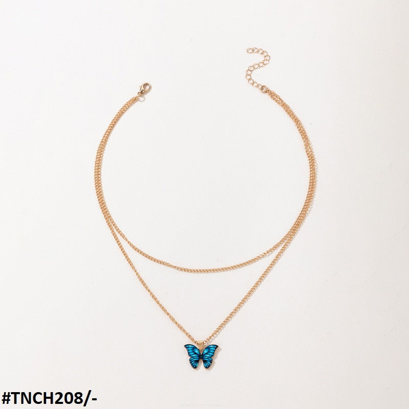 TNCH208 YYE Butterfly Painted Necklace - TNCH