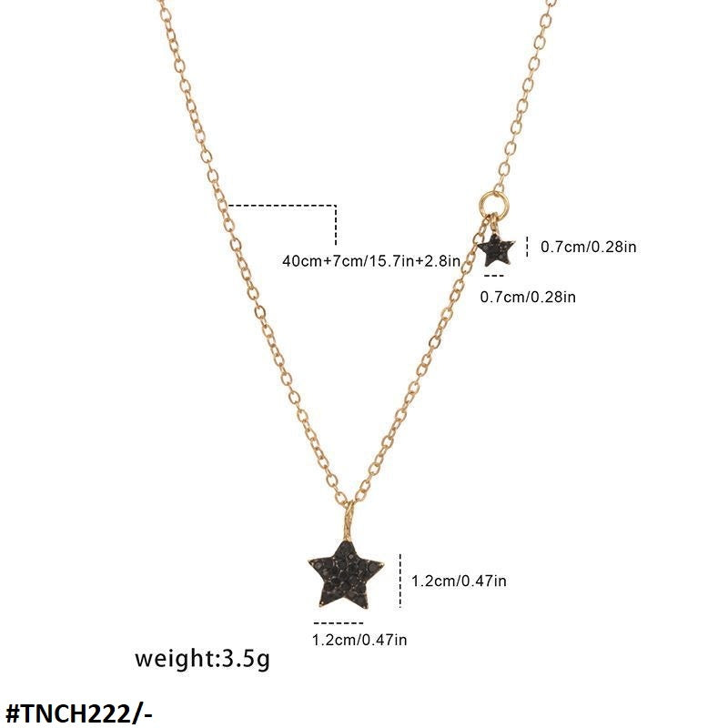 TNCH222 JMN Blackish Star Necklace - TNCH