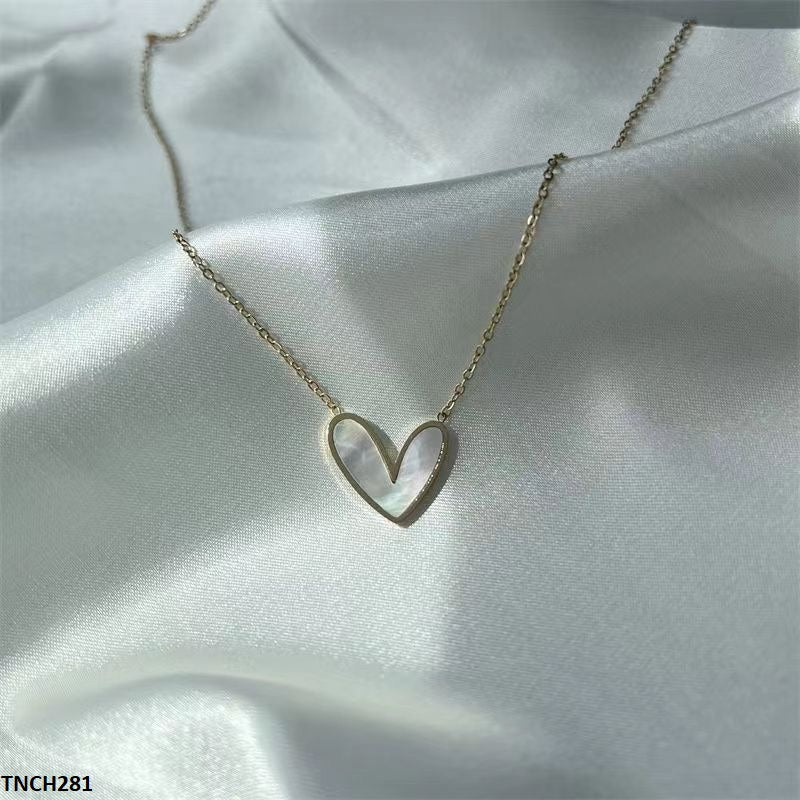 TNCH281 DGF Heart Stainless Steel Necklace - TNCH