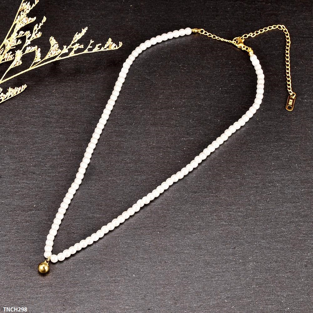 TNCH298 HJF Boll Drop Necklace - TNCH