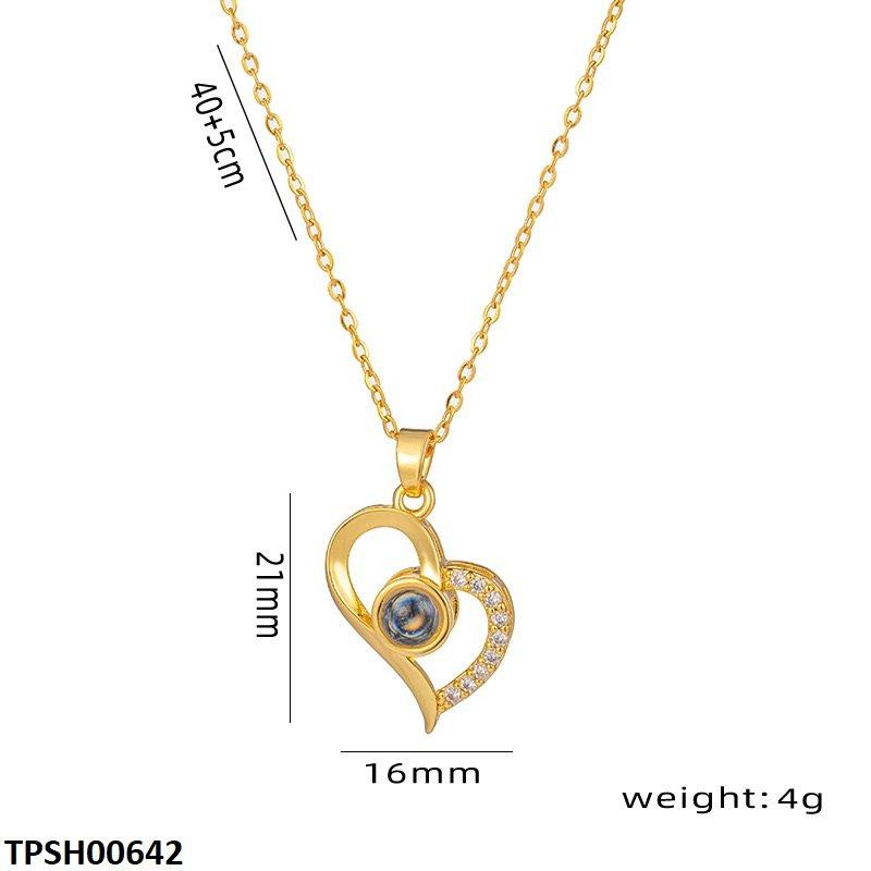 TPSH00642 QWN Heart-Eye Pendent - TPSH