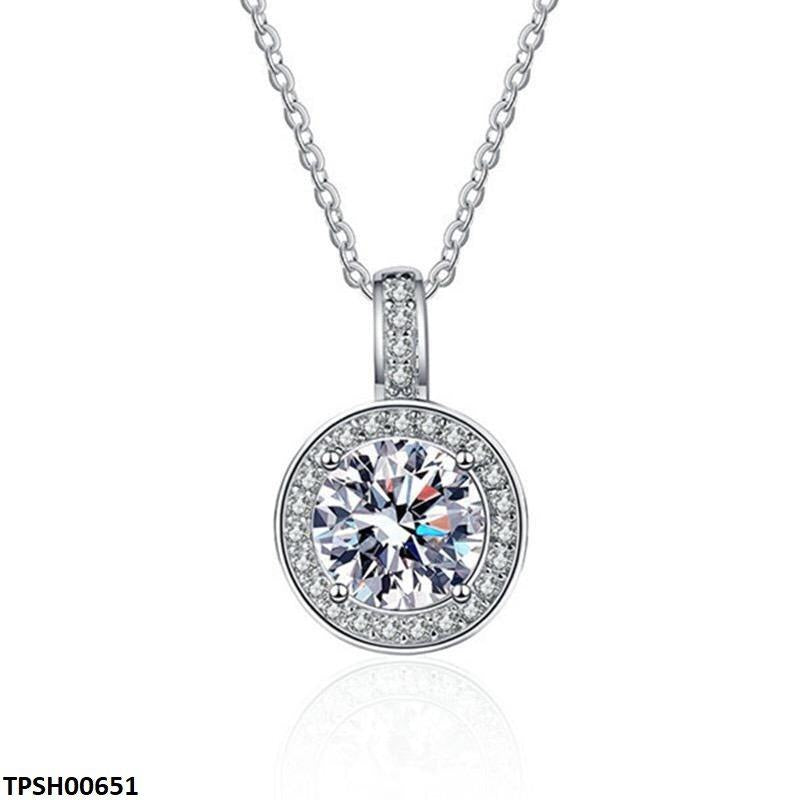 TPSH00651 JJF Round Crystal Pendent - TPSH