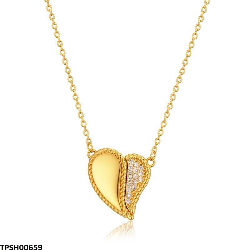 TPSH00659 ZFQ Magnetic Heart Pendant With Chain - TPSH