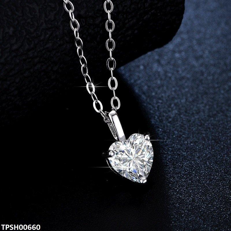 TPSH00660 ZFQ Heart Pendant With Chain - TPSH