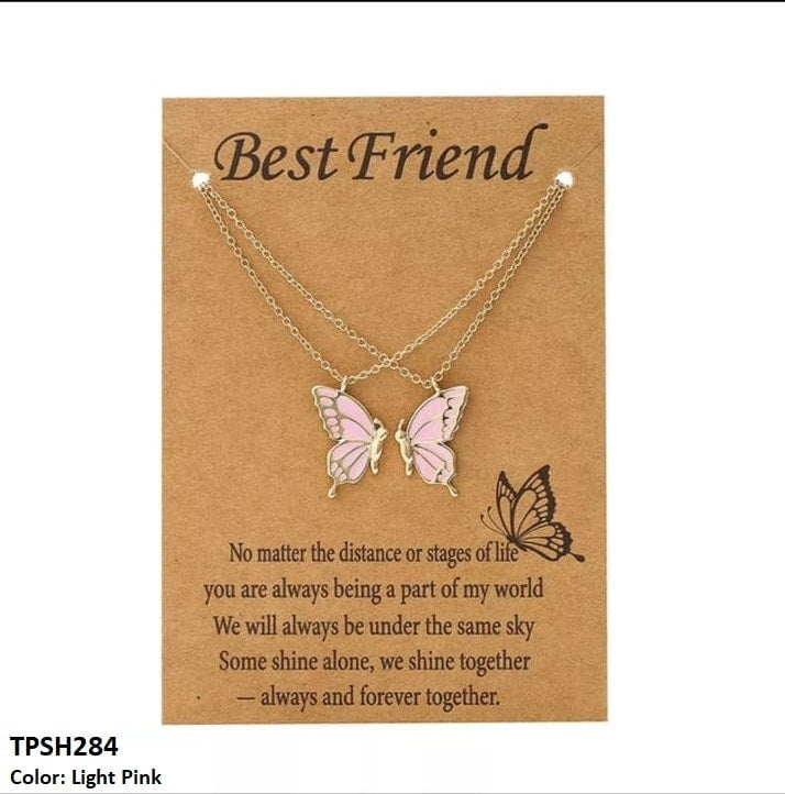 TPSH284 QWN Layer Painted Butterfly Pendant - CPSH