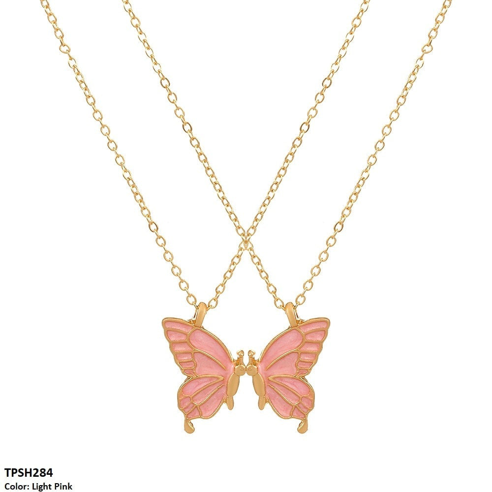 TPSH284 QWN Layer Painted Butterfly Pendant - CPSH