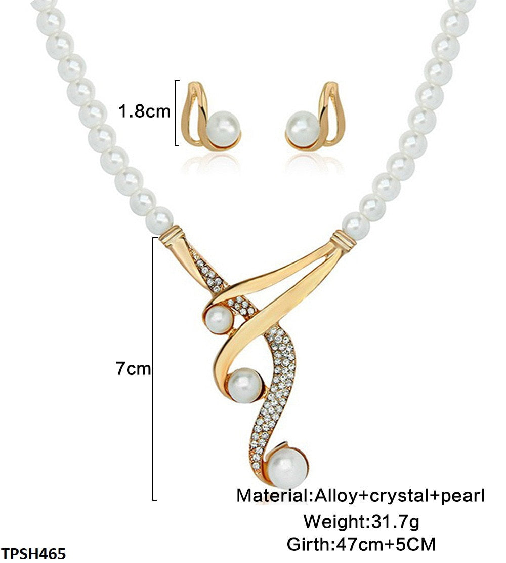 TPSH465 LQP Pearl Pendent Set - CPSH