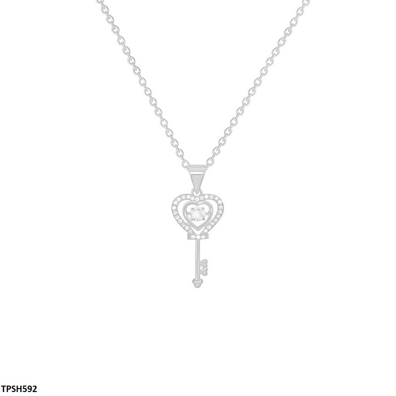 TPSH592 DDJ Heart Key Pendent -CPSH