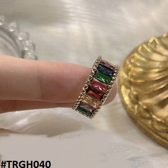 TRGH040 DYS Multi Zircon Ring Adjustable - TRGH