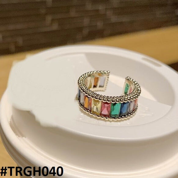 TRGH040 DYS Multi Zircon Ring Adjustable - TRGH