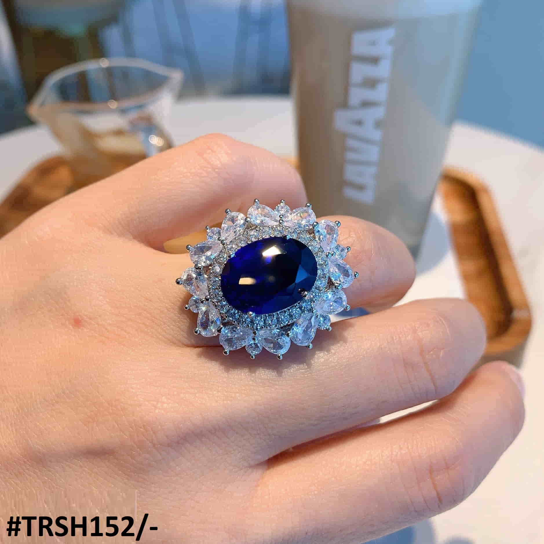 TRSH152 KRL Step Oval & Pear Adjustable Ring - TRSH