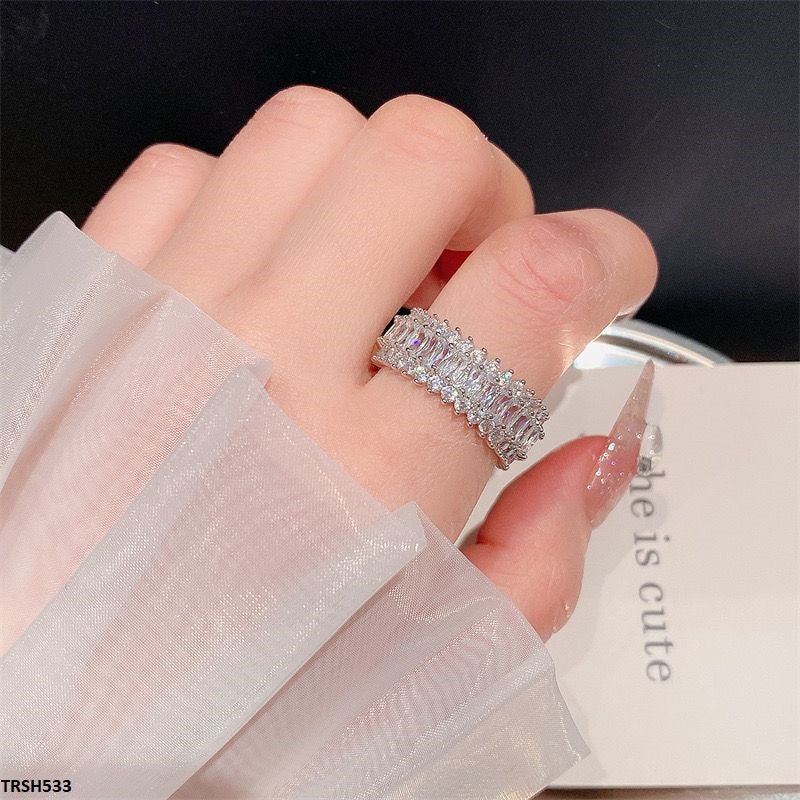 TRSH533 CLJ Baguette Ring Adjustable- TRSH