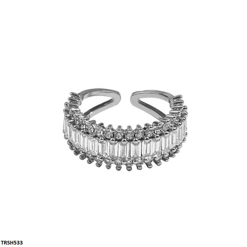 TRSH533 CLJ Baguette Ring Adjustable- TRSH