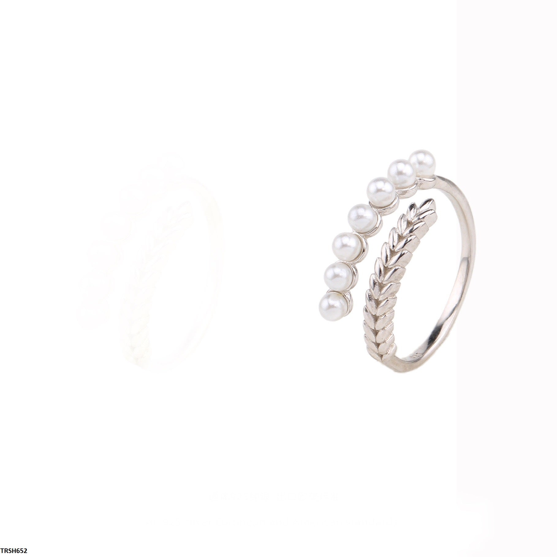 TRSH652 JJS Pearl Ring Adjustable - TRSH