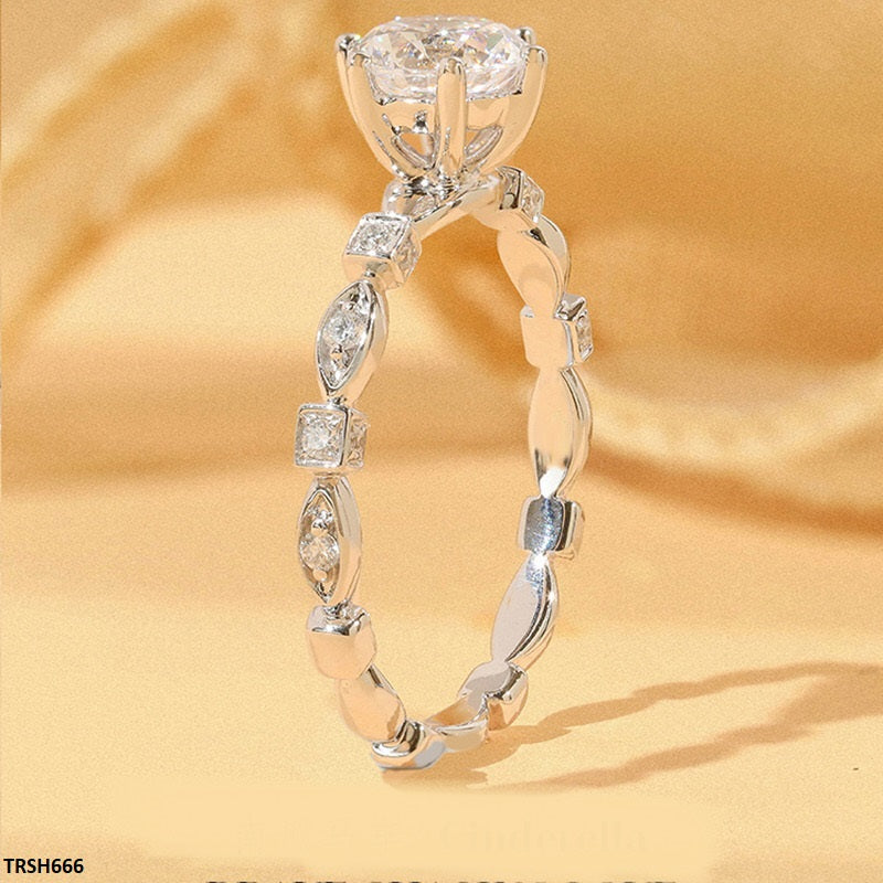 TRSH666 BJF Oval Stone Ring Adjustable - TRSH