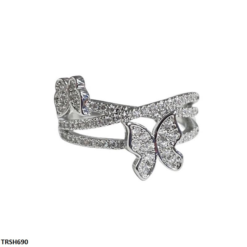 TRSH690 KYC Double Butterfly Ring - TRSH