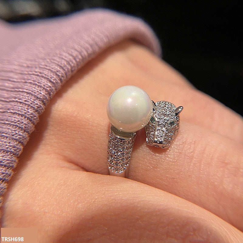 TRSH698 KRL Tiger/Pearl  Ring Adjustable - TRSH