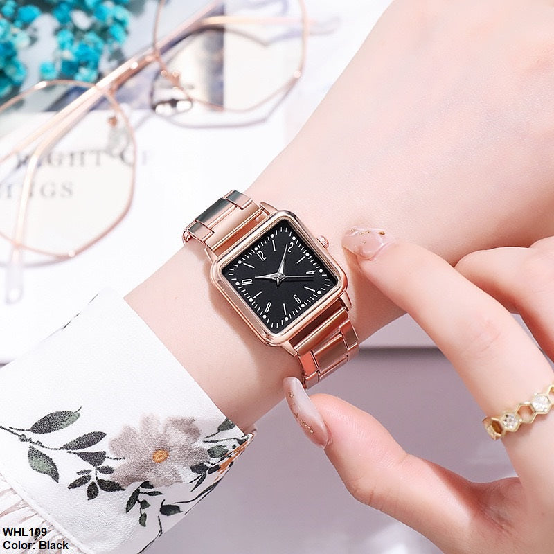 WHL109 YHH Stylish Square Shape Watch - WHL