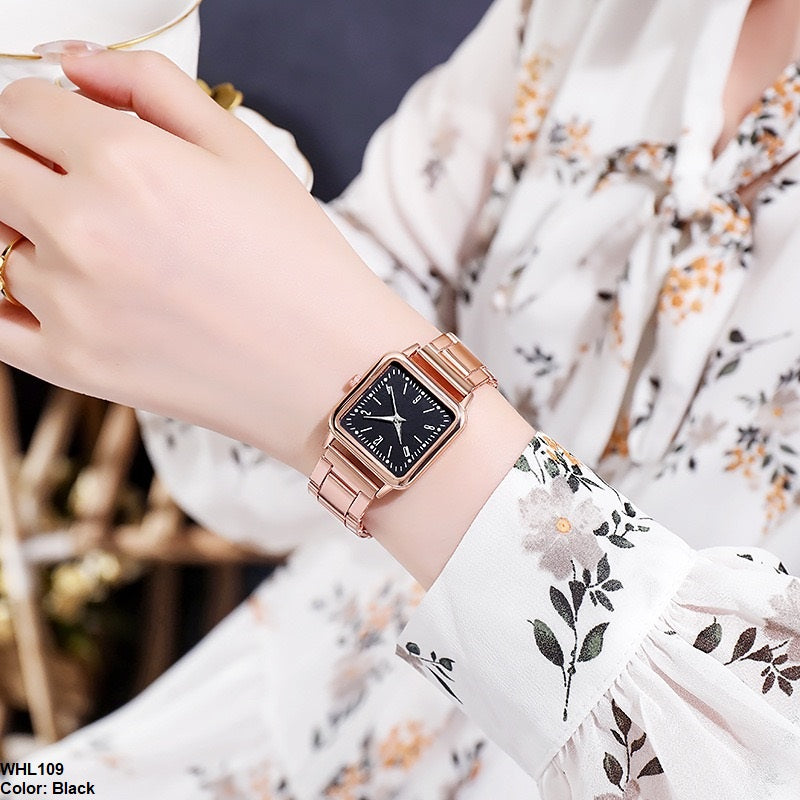 WHL109 YHH Stylish Square Shape Watch - WHL