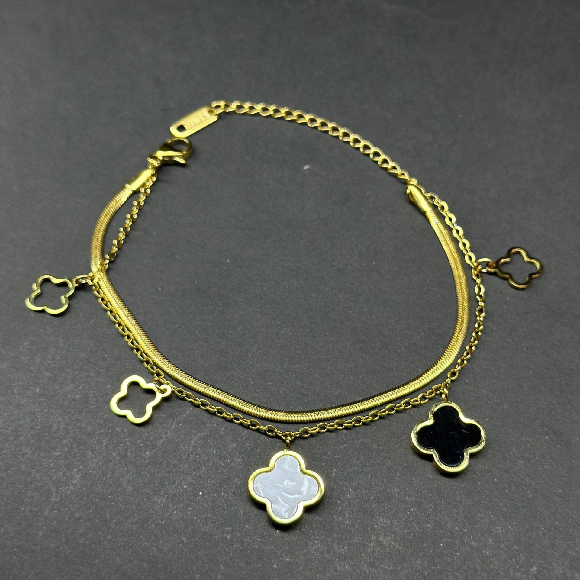 Stainless Steel Flowers Bracelet