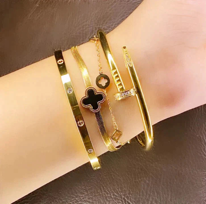 Luxe Zircon Nail Bracelet